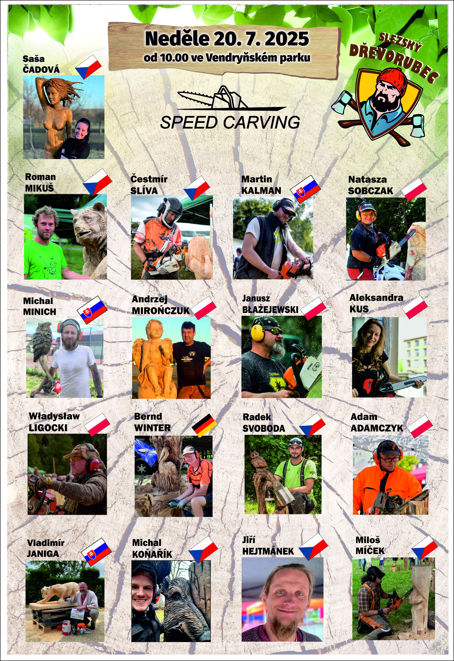 Řezbářské sympozium a speed 2025
